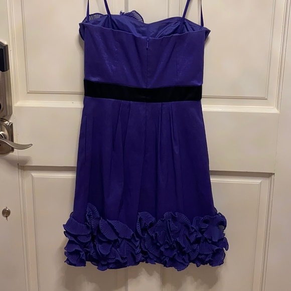 Purple Strapless Cocktail Dress - Size 2 (Max & Cleo) - Picture 5 of 5